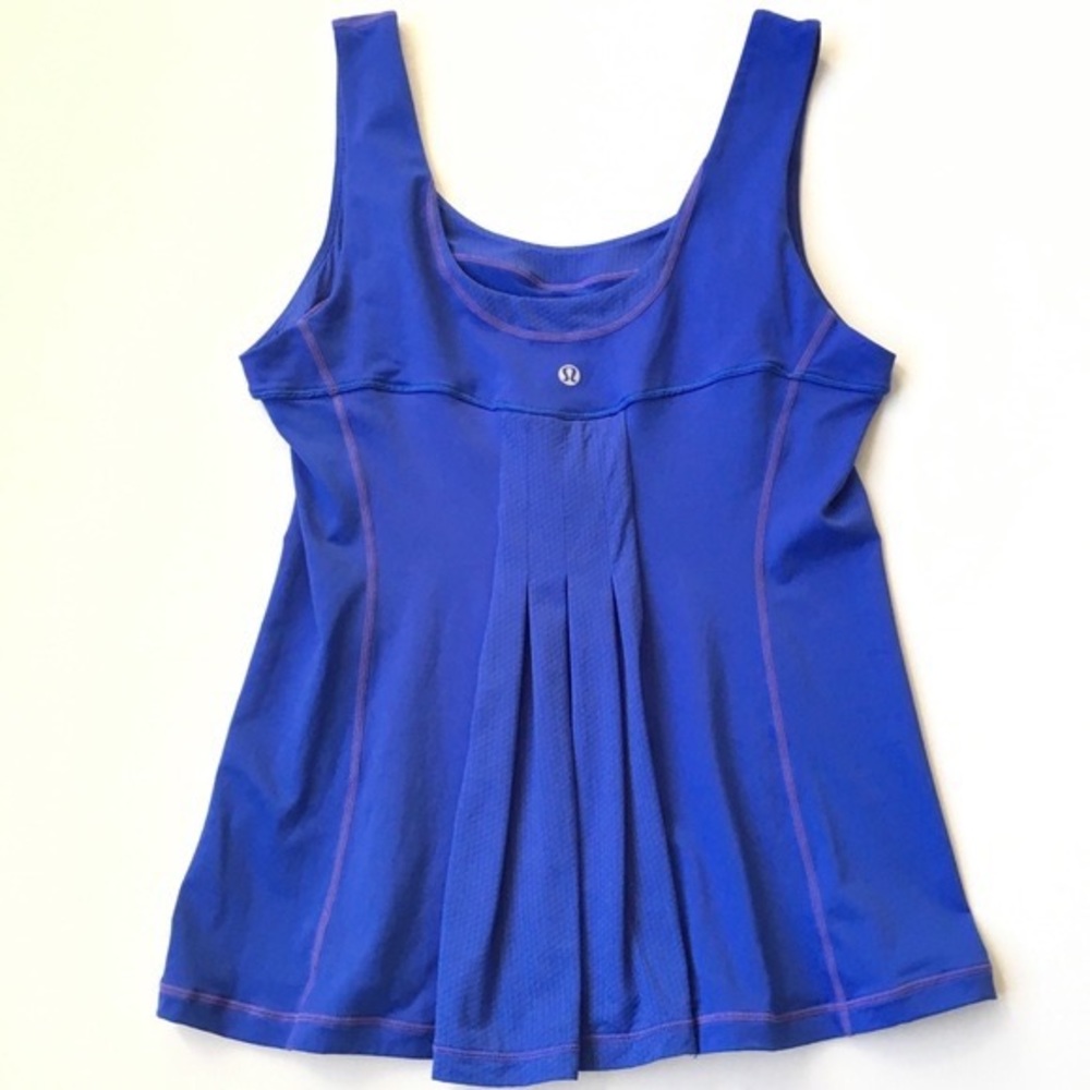 Lululemon Run distance tank Blue Purple Size 6